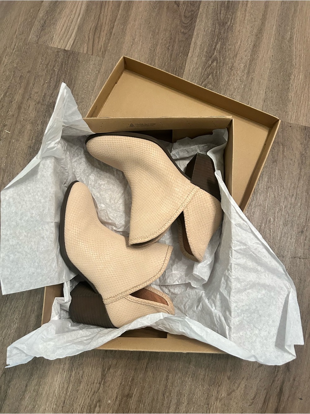 Lucky Brand Beige Stucco Lena Ankle Boots - Women's Stylish Slip-On Booties